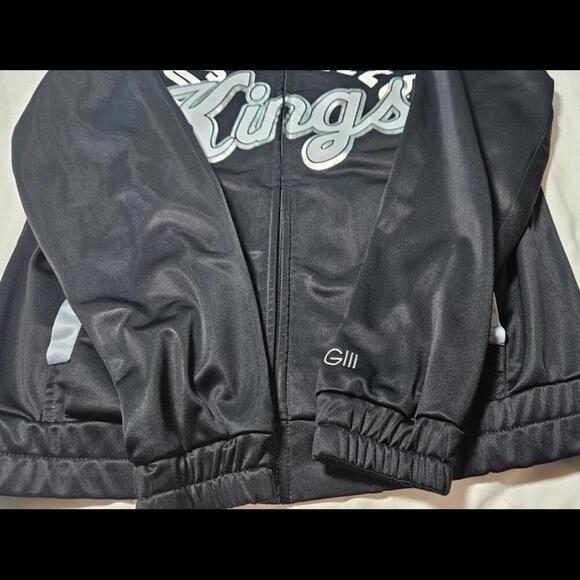 GIII Los Angeles Kings Women's Black Zip-Up Track Jacket Size Small - Picture 6 of 11